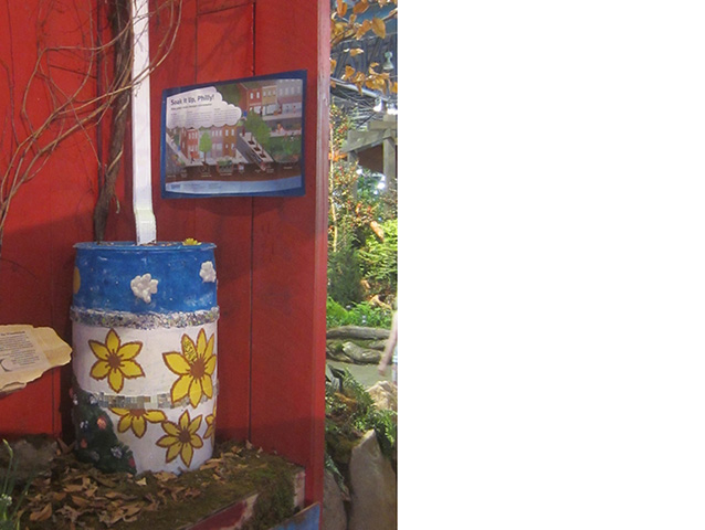 Fairmount Park and PWD signage at the Philadelphia Flower Show