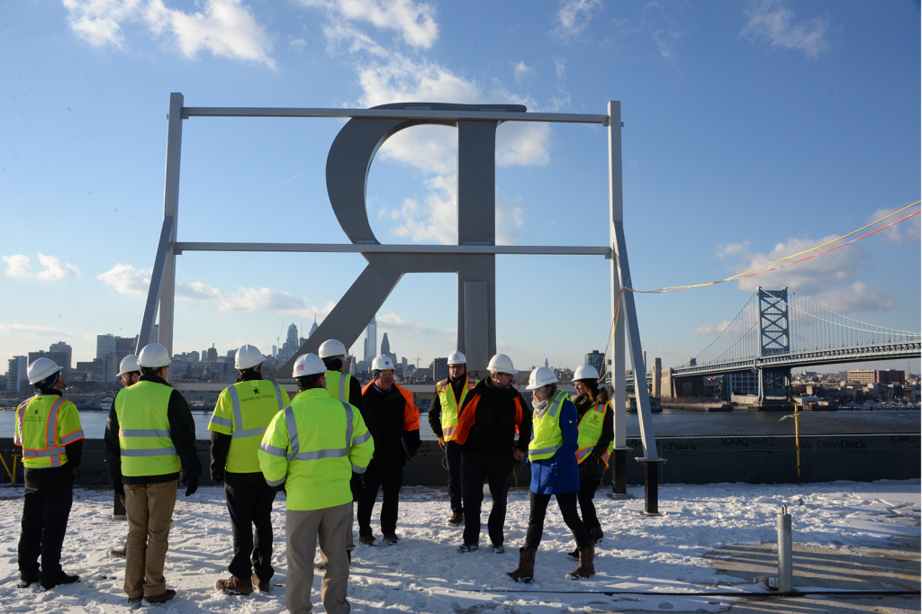 Prototype installed for American Water skyline signage