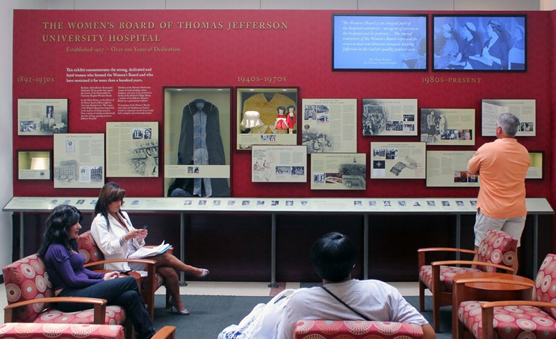 Jefferson University Hospital – Women’s Board Exhibit