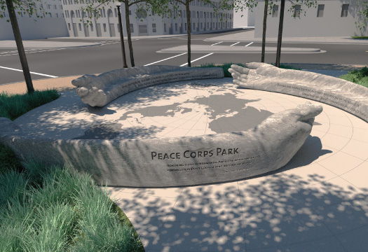 Peace Corps Memorial rendering