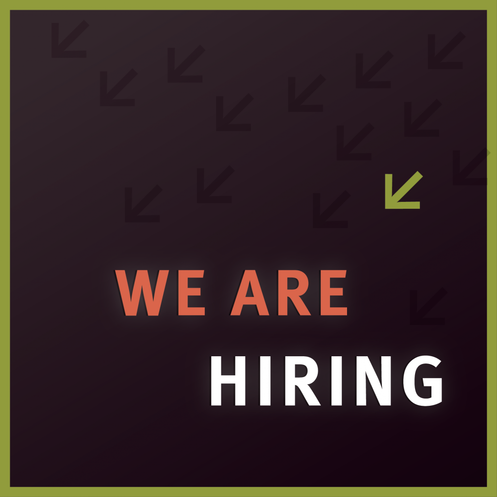 We are hiring!