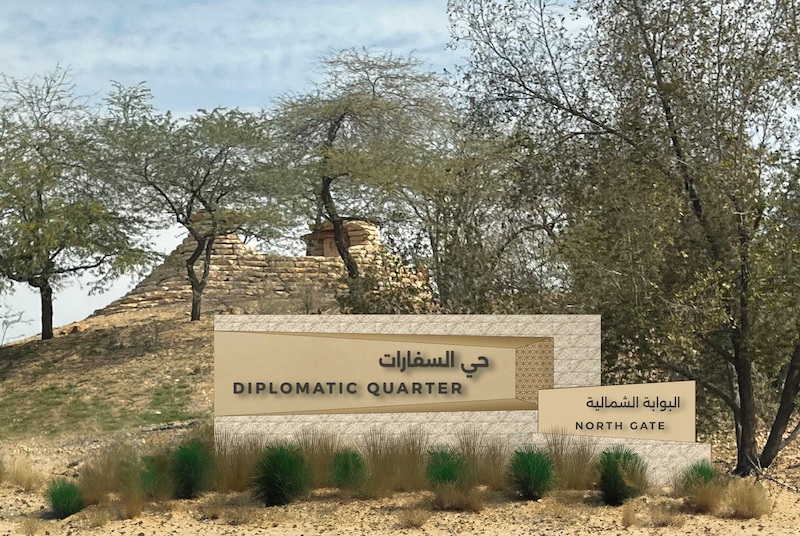 Wayfinding design and master plan for the Diplomatic Quarter in Riyadh ...