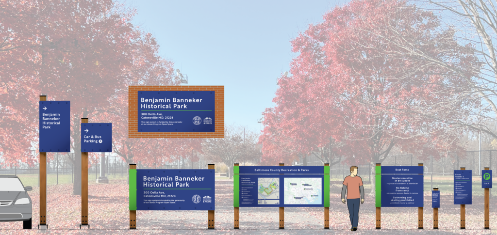 CGD designs countywide wayfinding system for Baltimore parks